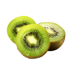 Fototapeta premium Kiwis isolated on a transparent background