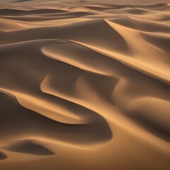 Fototapeta na wymiar A pattern of swirling sand dunes in a vast desert landscape1