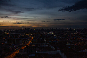 night view of the city that is beautiful