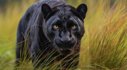 Naklejka na ściany i meble wild animal close-up, wild animal in wild nature, close-up of wild beautiful animal in the nature