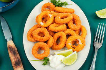 Fried squids or calamari