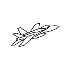 Fototapeta na wymiar fighter jet icon vector illustration logo design