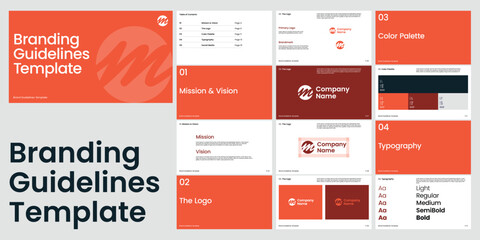 Free Vector Brand Guidelines Template