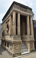 Beautiful mausoleum at the Recoleta cemetery in Buenos Aires, Argentina