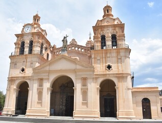 The beautiful Nuestra Señora de la Asuncion cathedral in the heart of Cordoba, Argentina