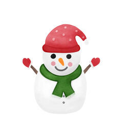 snowman with hat