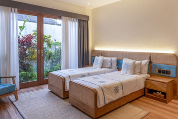 bali villa interior swimming pool