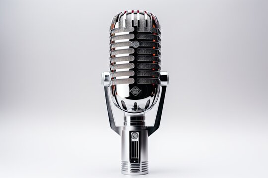 Microphone On White Background