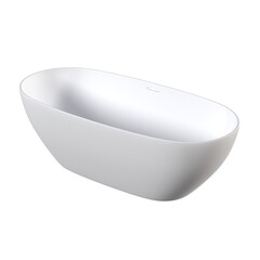 bathtub isolated on a white background, 3D illustration, and a CG render