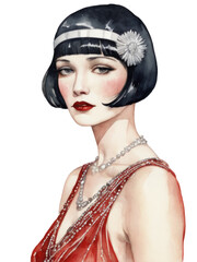 1920s flapper girl