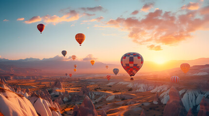 Cappadocia's Skies: Hot Air Balloon Tours Over Surreal Landscapes