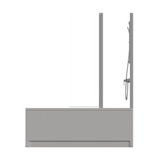 bathtub isolated on a transparent background, 3D illustration, and a CG render