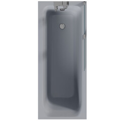bathtub isolated on a transparent background, 3D illustration, and a CG render