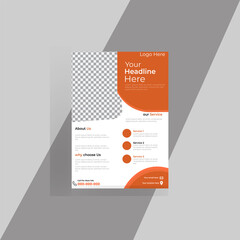 Obraz premium Modern flayer design, professional, presentation flayer template, Personal flayer vector for print.