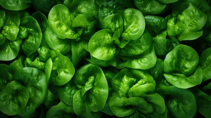 green lettuce leaves in the background, healthy food