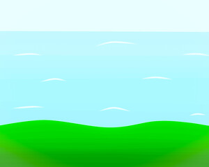 Obraz na płótnie Canvas Blue sea and sky with wave and sand for beach wallpaper