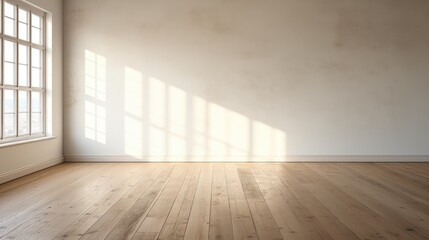 empty room with window - generative ai