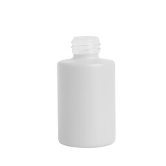 White cosmetic jar without lid. On an empty background. PNG