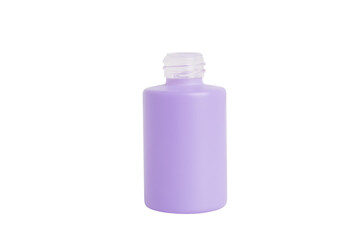 Purple cosmetic jar without lid. On an empty background. PNG