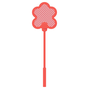 Fly swatter vector cartoon illustration isolated on a white background.