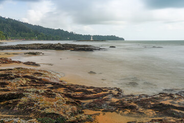 Fototapeta na wymiar Beautiful seascape of Khaolak beach ,Phang Nga, Thailand