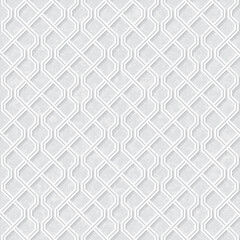 Geometric Pattern with Grunge Light Grey Background, Vector Illustration