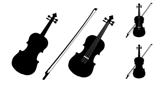 Acoustic Violin silhouette