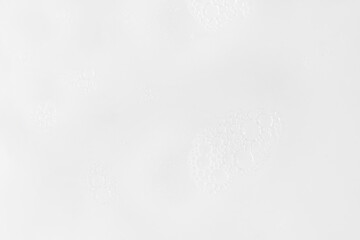 Transparent gel with bubbles on the whole background.