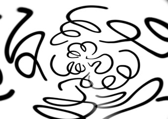 set of different doodles, illustration