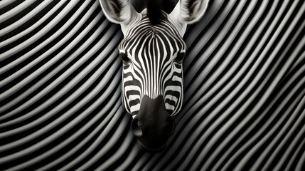 3d zebra background and 3d zebra tumbler wrap - obrazy, fototapety, plakaty