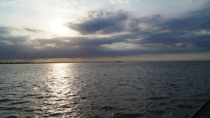 Sky, clouds, sea and horizon. Today they meet again