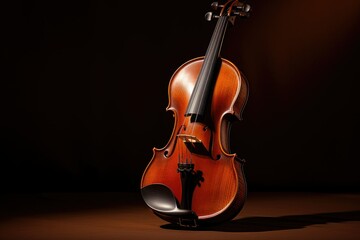 The Elegance of the Violin A Melodic Masterpiece with Graceful Curves, Rich Wood Textures, and Timeless Allure