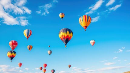 Obraz premium hot air balloons. Generative AI