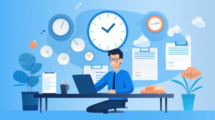 business people in office. Generative AI