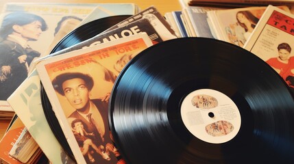 Obraz premium old player. Generative AI