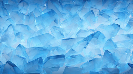 Obraz premium Minimalistic blue ice texture with delicate geometric shapes