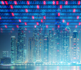 Concept of modern digital city and innovation