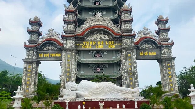 Linh Ung Buddhist Temple on the Son Cha Peninsula near Da Nang, Vietnam