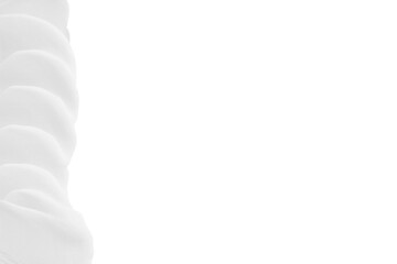 Cream smeared view from the top.