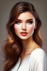 Beautiful girl portrait with beautiful eyes 