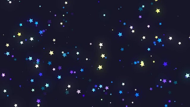 Moving Twinkling Festive Stars