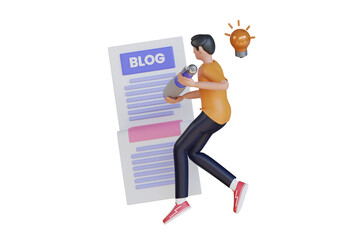 Creative Writing 3d Illustration