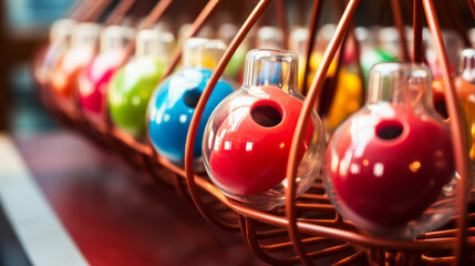 Raffle Adventure with Brightly Colored Bingo and Lottery Balls