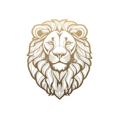  lion head logo design vector luxury