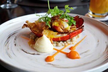 a high quality lobster dish