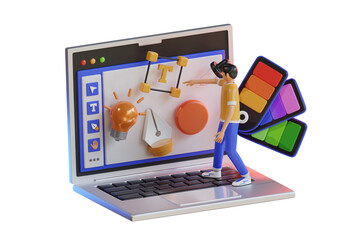 Visual Designer 3d Illustration