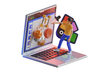 Visual Designer 3d Illustration © Permadicreative