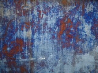 Rusty blue metal texture background