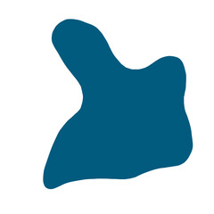 Blue Abstract Shape
