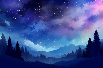winter forest landscape